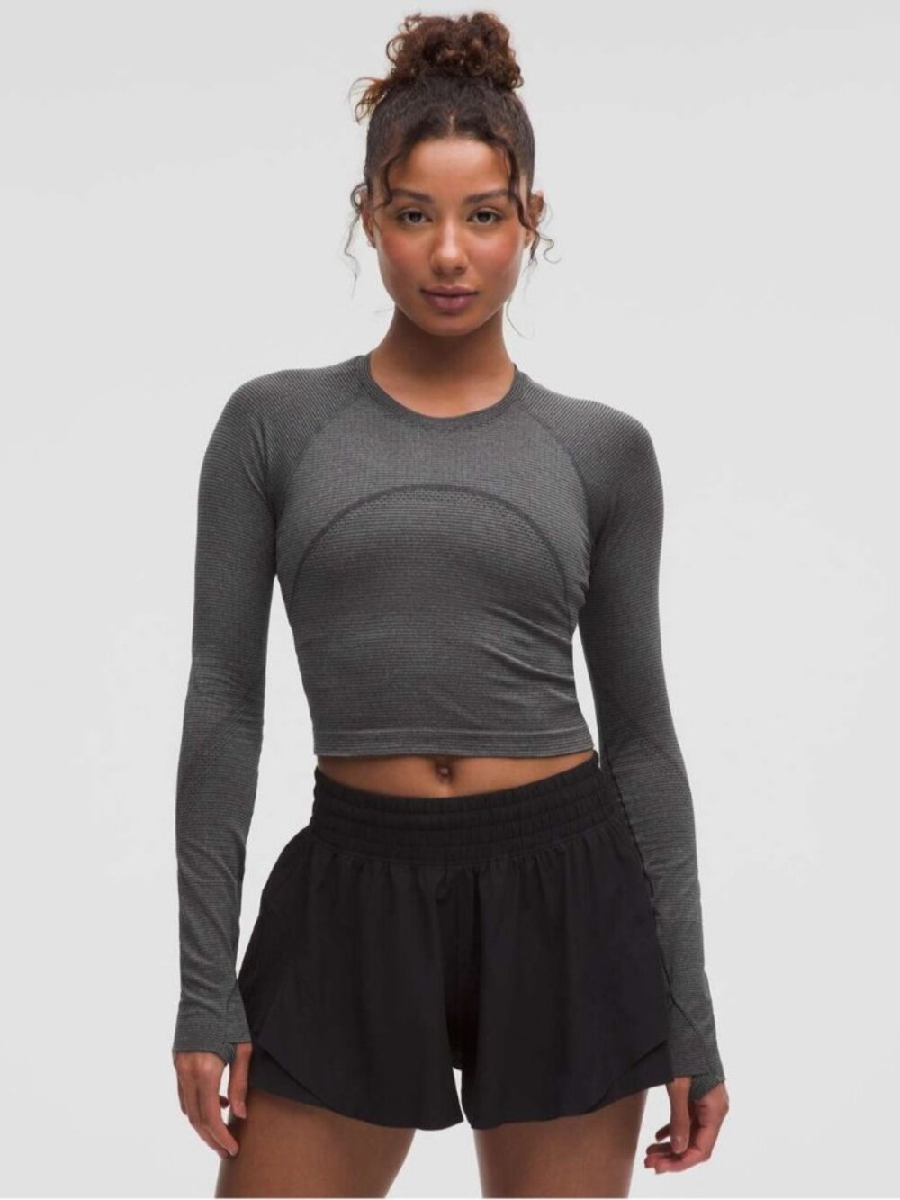 Lululemon Athletica Swiftly Tech Cropped Long-Sleeve Shirt 2.0 Size 6